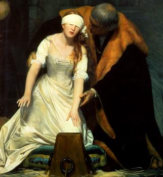保羅 德拉羅什 The Execution of Lady Jane Grey detail 保羅 德拉羅什 The Execution of Lady Jane Grey detail